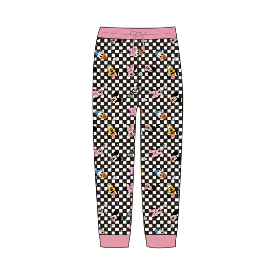 Checkered Wishes Adult Joggers